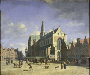 Le Grand Marché de Haarlem - Gerrit Adriaensz Berckheyde