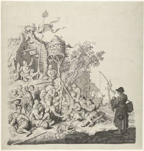Groupe de Roms près d