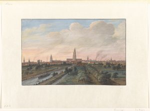Vue de la ville de Groningue