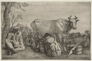La Laitière - Gerrit Claesz. Bleker
