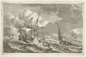 Navires en détresse près d