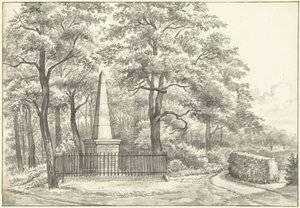 Le monument de Witte van Haemstede, érigé en 1817 par David Jacob van Lennep à la Maison de Manpad à Heemstede
