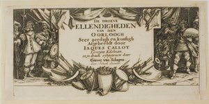 Frontispice, extrait de Les grandes misères de la guerre - Gerrit Lucasz van Schagen