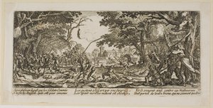 Les paysans se vengent, planche dix-sept de Les grandes misères de la guerre - Gerrit Lucasz van Schagen