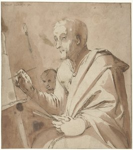 Peintre devant son chevalet - Gerrit Pietersz. Sweelink