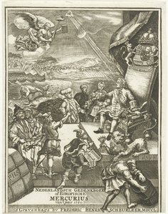 Page de titre pour le Mercure Européen de 1750 - Gerrit Sibersma (possibly)
