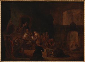La fille de Jephté conduite à l