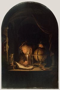 Astronome à la chandelle, c.1650 - Gerrit Dou