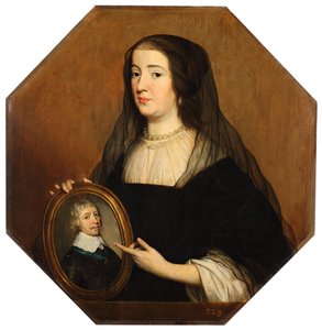 Amalie von Solms (1602-1675) in Witwentracht