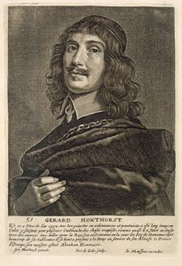 Autoportrait, gravé par Johannes Meyssens (1612-70) - Gerrit van Honthorst