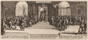Distribution des récompenses - Gerrit van Schagen after Jacques Callot