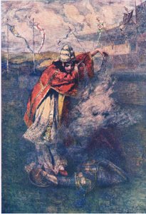 Duessa dissipe le nuage enchanté, Histoires de la Reine des Fées publiées par George Harrap and Company
