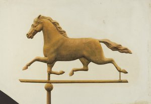 Girouette en forme de cheval au galop, c. 1940 - Gertrude Koch