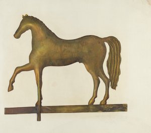 Girouette en forme de cheval, vers 1940