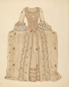 Robe en soie brochée, vers 1939 - Gertrude Lemberg