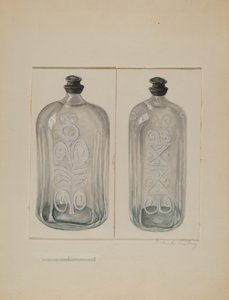 Bouteille de cordial, vers 1936
