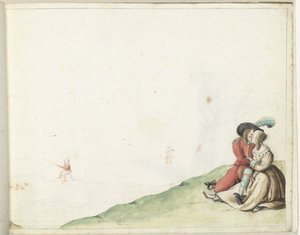 Amoureux près d