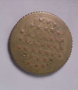 Poids en forme de lentille avec inserts en cuivre (laiton)