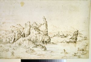Un château perché sur une montagne