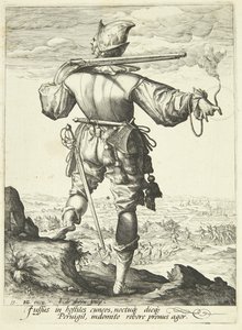 Un mousquetaire vu de dos - Gheyn, Jacques II de