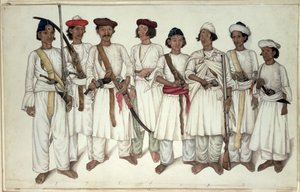 Huit Gurkhas, 1815 - Ghulam Ali Khan