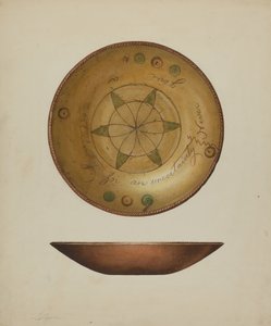 Assiette allemande de Pennsylvanie, vers 1938 - Giacinto Capelli