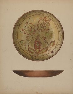 Assiette allemande de Pennsylvanie