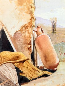 Nature morte avec cruche et paysage - Giacinto Gigante