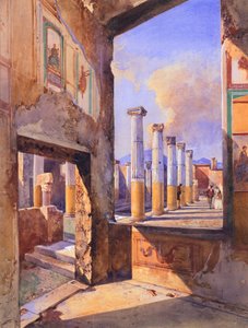 La Maison des Capitaux Colorés à Pompéi