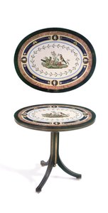 Table en micromosaïque, Rome, fin du XVIIIe siècle - Giacomo (attr. to) Raffaelli