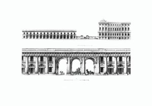 Conception de la chancellerie du cabinet de Sa Majesté Impériale à Saint-Pétersbourg, 1802 - Giacomo Antonio Domenico Quarenghi