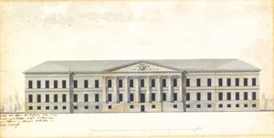 Élévation de la façade de l