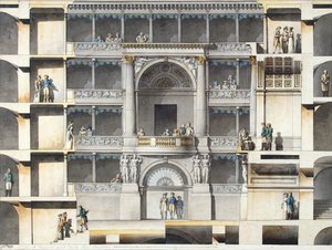 Le Théâtre Impérial Bolchoï Kamenny de Saint-Pétersbourg. Parties de l
