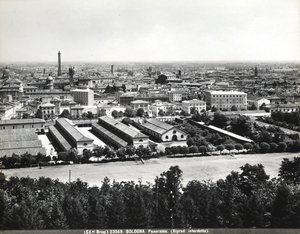 Vue panoramique de Bologne avec quelques usines - Giacomo Brogi