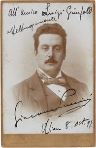 Portrait du compositeur Giacomo Puccini 1858-1924, 1897