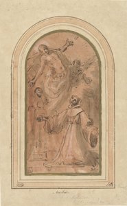 Le Christ apparaît au bienheureux Giovanni da San Facondo - Giacomo Cavedone