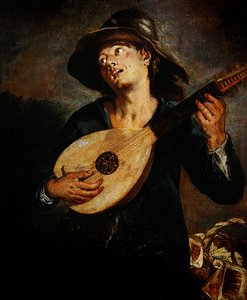 Chanteur avec un luth