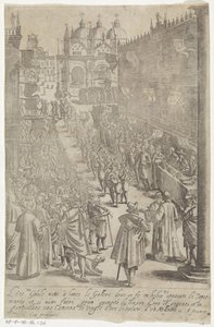Défilé de musiciens devant le Palais des Doges - Giacomo Franco