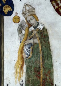 Représentation des marquis de Saluces et de leurs épouses en héros et héroïnes historiques et mythologiques (détail) - Giacomo Jaquerio
