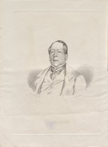 Portrait du compositeur Gioachino Antonio Rossini, 1852 - Giacomo Luzzati