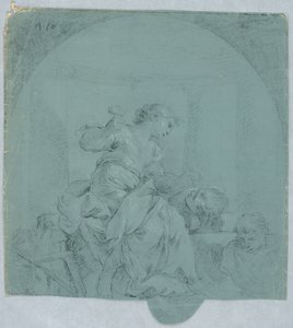 Conception pour Allégorie de la sculpture - Giacomo Zampa