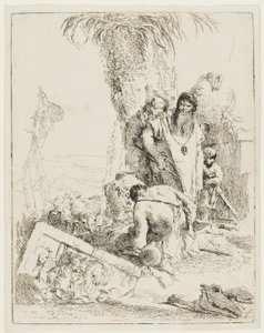 Un berger avec deux magiciens, de Scherzi - Giambattista Tiepolo