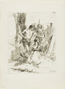 La Découverte de la Tombe de Punchinello, de Scherzi - Giambattista Tiepolo