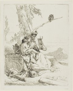 La Famille du Paysan Oriental, de Scherzi - Giambattista Tiepolo