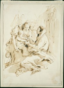 La Sainte Famille, Saint Joseph avec un livre - Giambattista Tiepolo