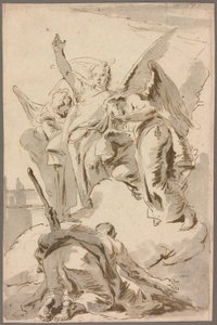 Trois anges apparaissant à Abraham - Giambattista Tiepolo