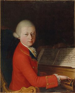 Portrait de Wolfgang Amadeus Mozart 1756-1791 à l
