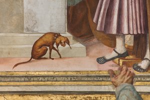 Nef centrale, Cinquième travée nord, Présentation au Temple, Gian Francesco Bembo - Gian Francesco Bembo