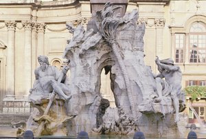 Fontaine des Quatre-Fleuves, 1651