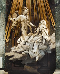 Italie, Rome, Église de Santa Maria della Vittoria, Extase de Sainte Thérèse d